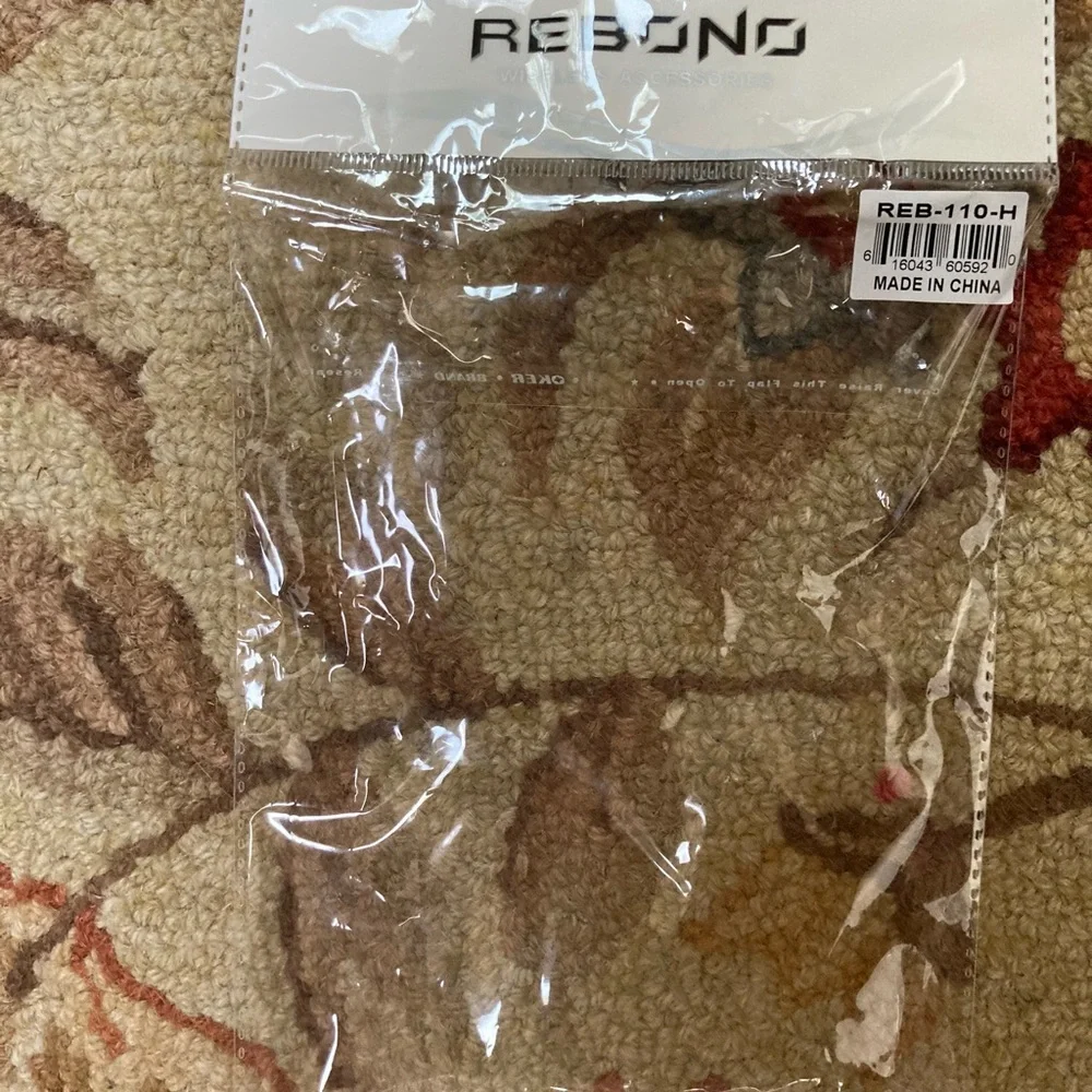 Cell Phone case by Rebono - belt clip, black faux leather — NEW